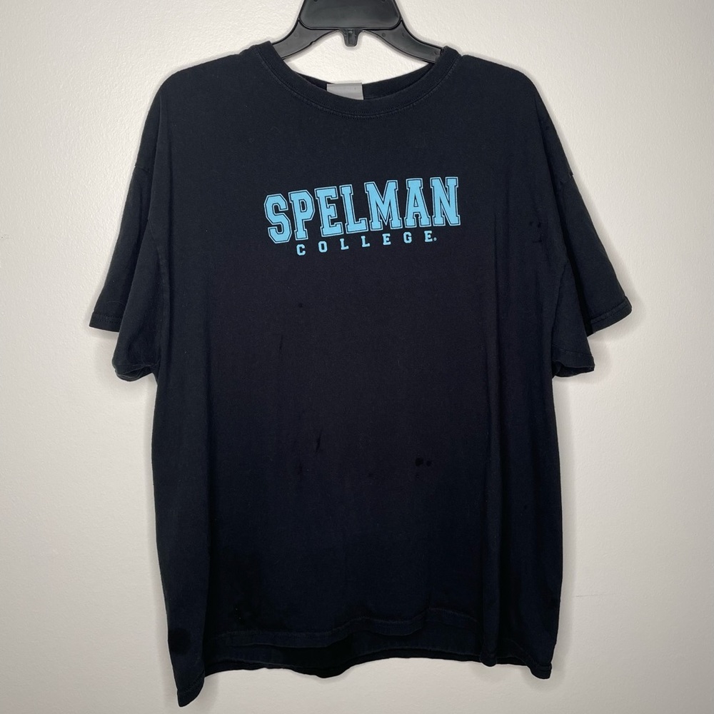 MV sport Mens Black Spelman college t-shirt size:x-large
